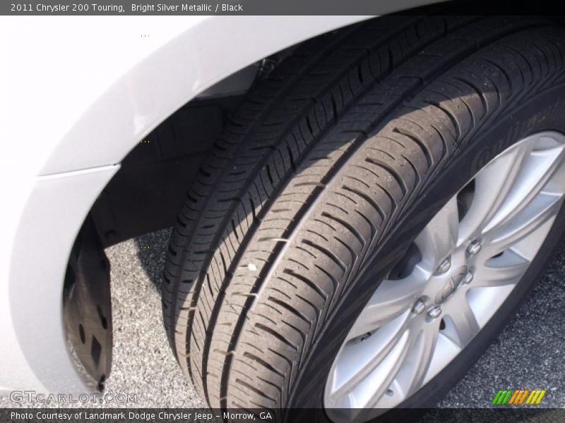 Bright Silver Metallic / Black 2011 Chrysler 200 Touring