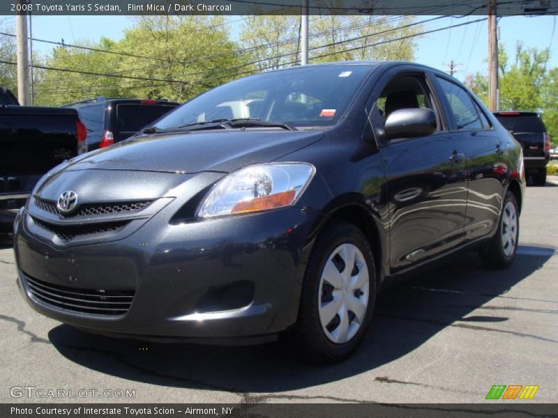 Flint Mica / Dark Charcoal 2008 Toyota Yaris S Sedan
