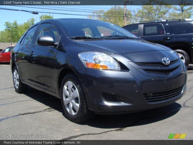 Flint Mica / Dark Charcoal 2008 Toyota Yaris S Sedan
