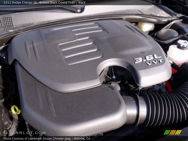 Brilliant Black Crystal Pearl / Black 2011 Dodge Charger SE