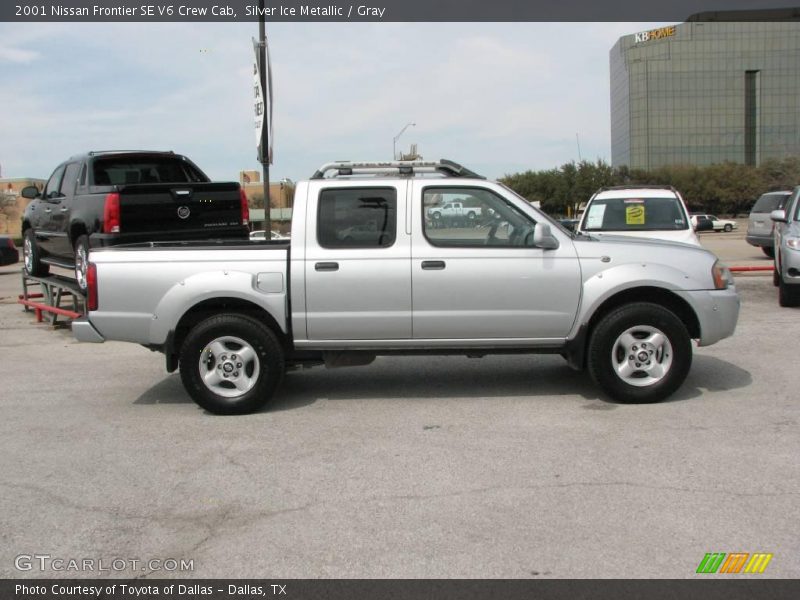 Silver Ice Metallic / Gray 2001 Nissan Frontier SE V6 Crew Cab