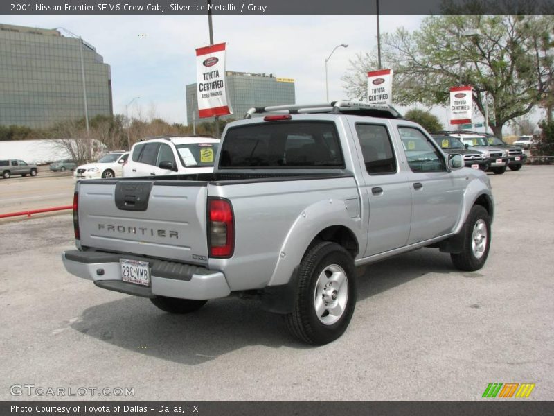 Silver Ice Metallic / Gray 2001 Nissan Frontier SE V6 Crew Cab