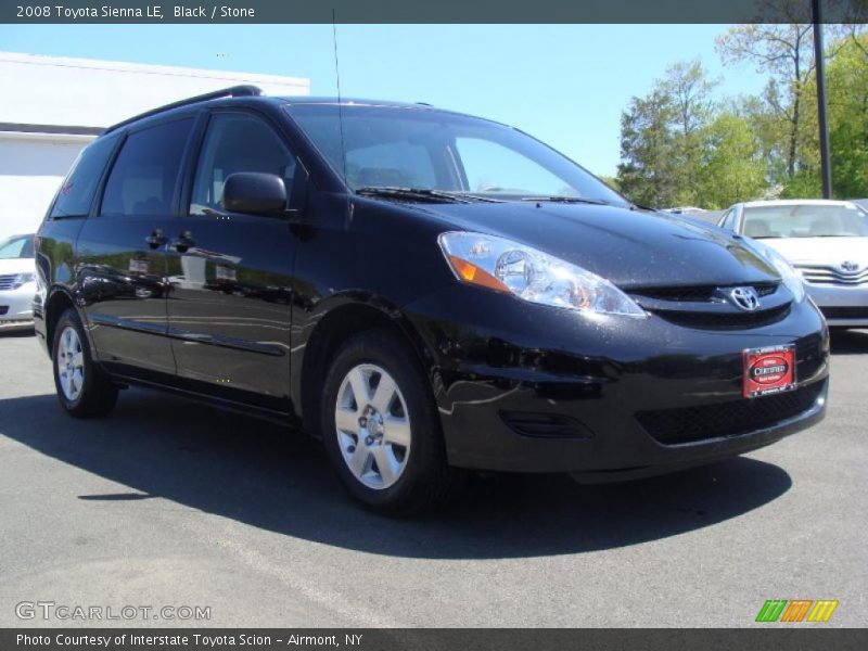 Black / Stone 2008 Toyota Sienna LE
