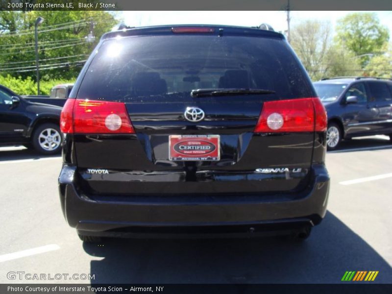 Black / Stone 2008 Toyota Sienna LE