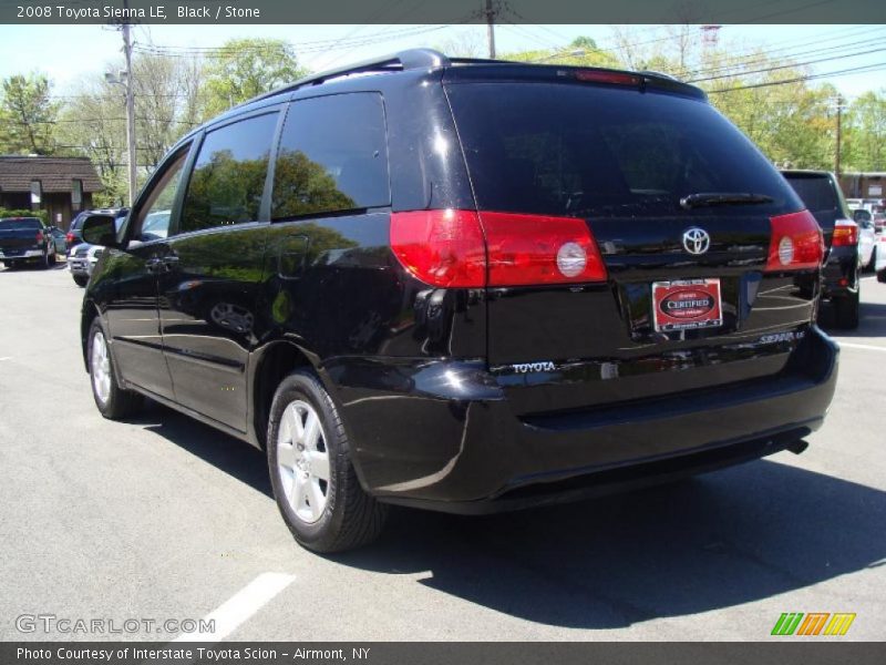 Black / Stone 2008 Toyota Sienna LE