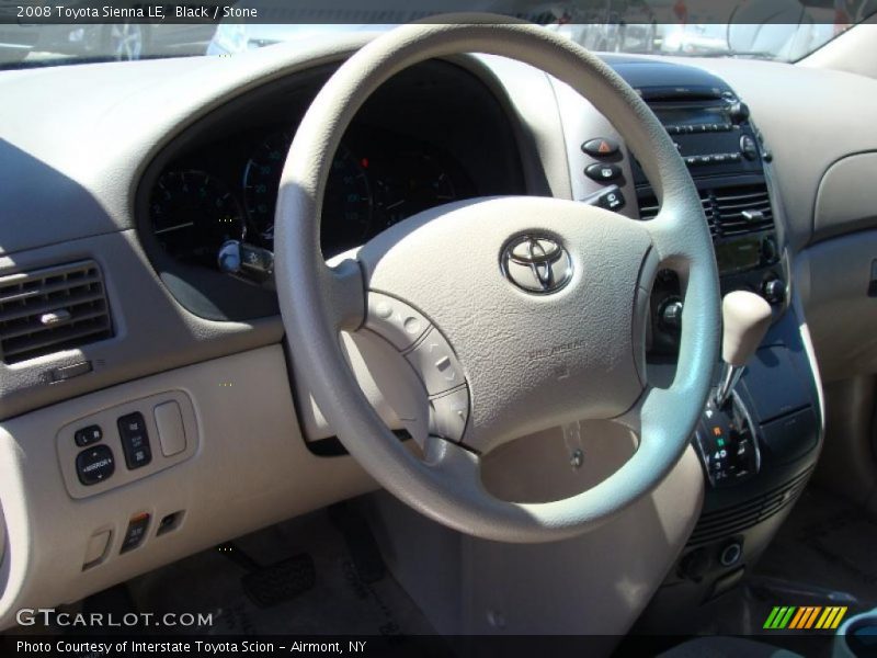 Black / Stone 2008 Toyota Sienna LE