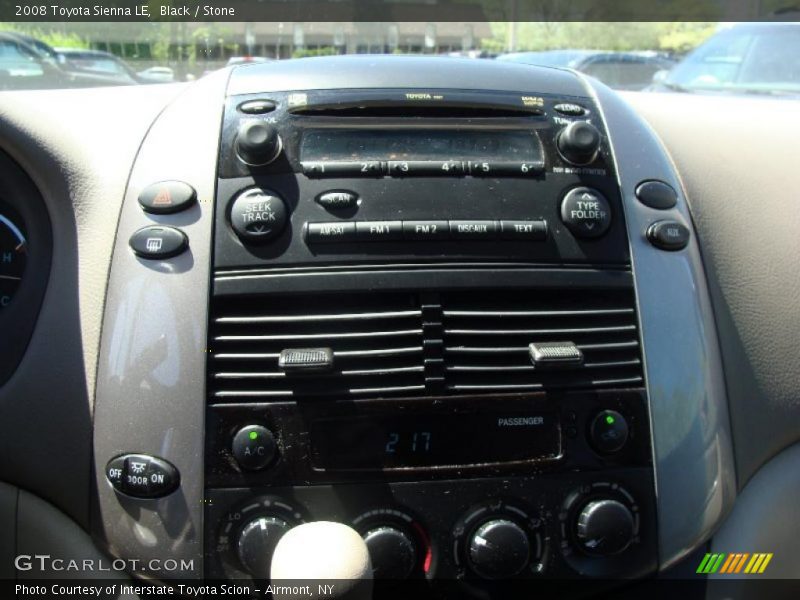 Black / Stone 2008 Toyota Sienna LE