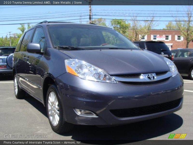 Slate Metallic / Stone 2010 Toyota Sienna Limited AWD