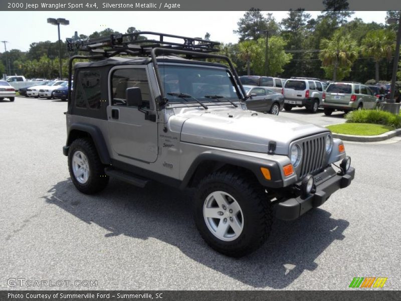 Silverstone Metallic / Agate 2000 Jeep Wrangler Sport 4x4