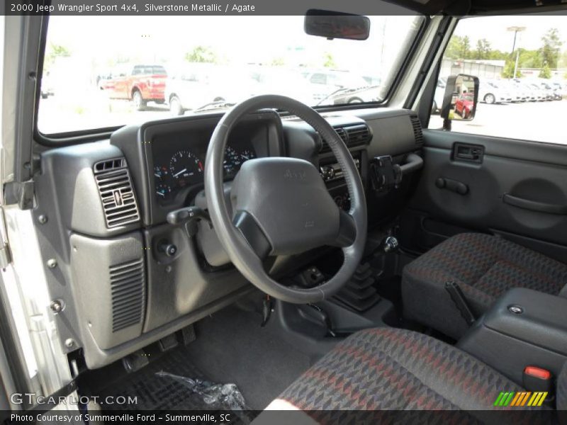 Silverstone Metallic / Agate 2000 Jeep Wrangler Sport 4x4