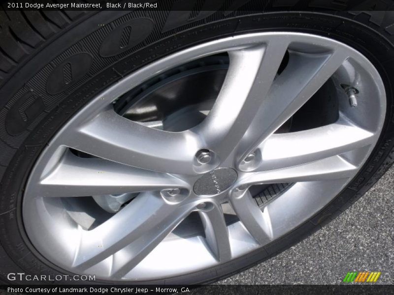 Black / Black/Red 2011 Dodge Avenger Mainstreet