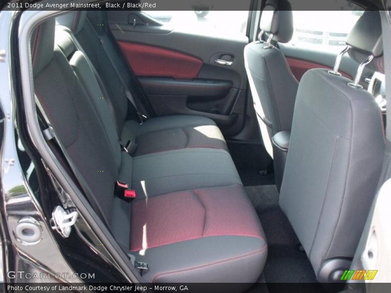 Black / Black/Red 2011 Dodge Avenger Mainstreet