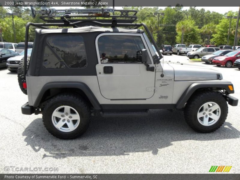 Silverstone Metallic / Agate 2000 Jeep Wrangler Sport 4x4