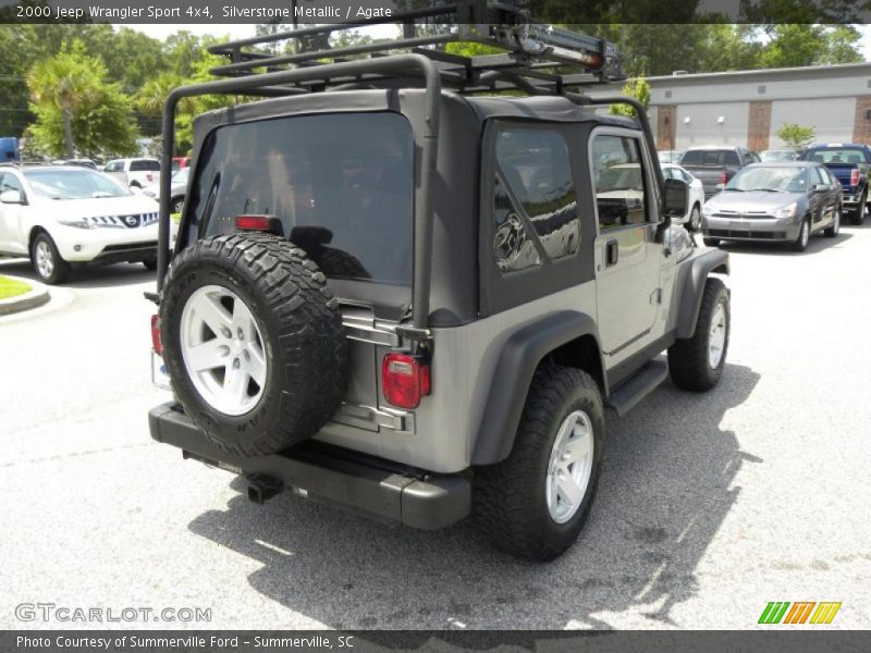 Silverstone Metallic / Agate 2000 Jeep Wrangler Sport 4x4