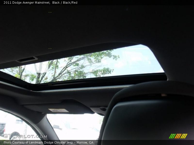 Black / Black/Red 2011 Dodge Avenger Mainstreet