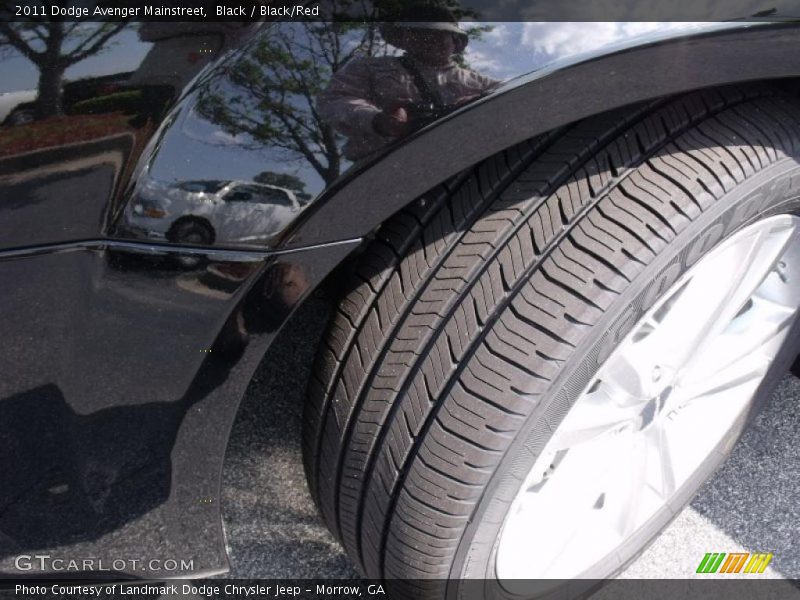 Black / Black/Red 2011 Dodge Avenger Mainstreet