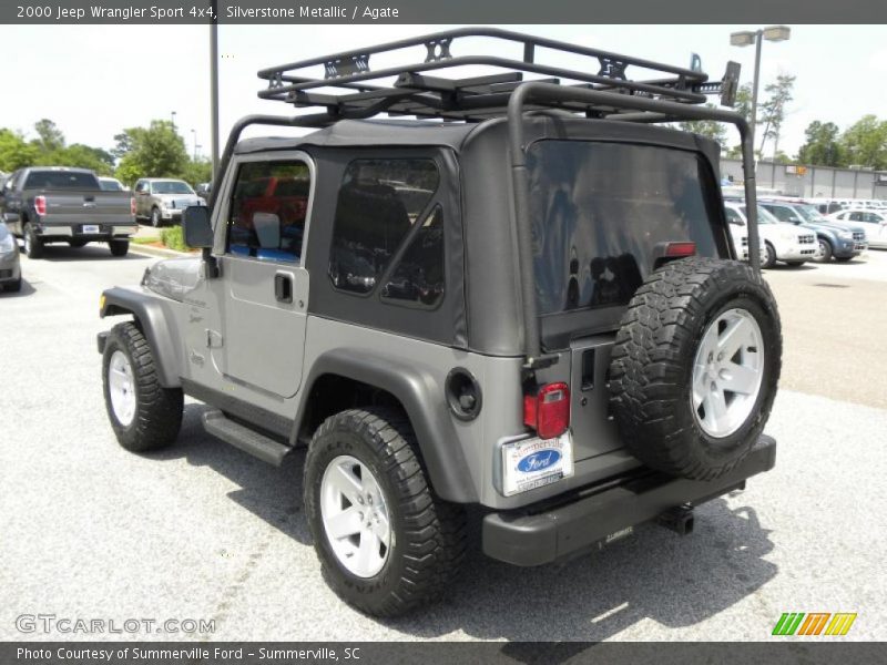 Silverstone Metallic / Agate 2000 Jeep Wrangler Sport 4x4