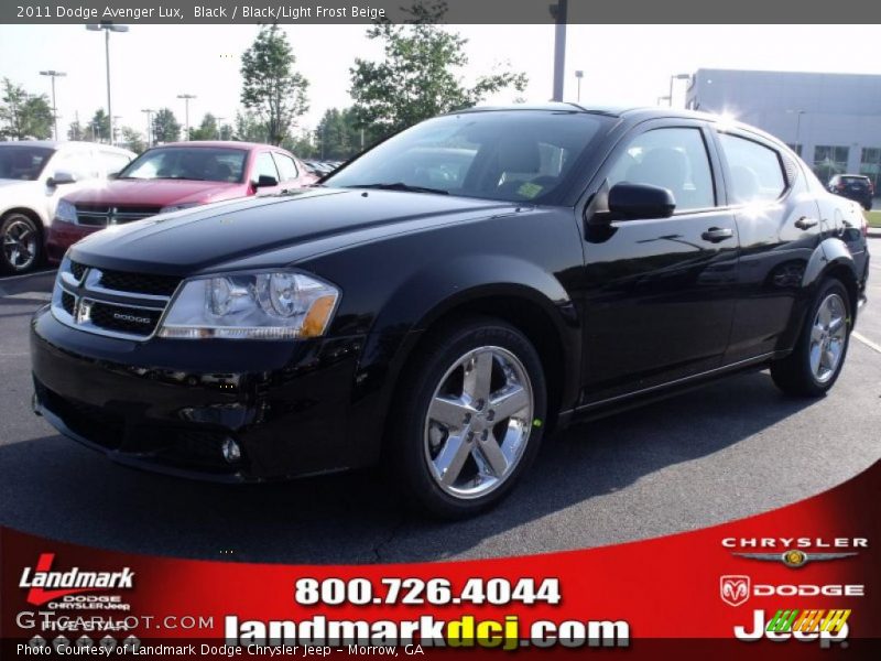 Black / Black/Light Frost Beige 2011 Dodge Avenger Lux