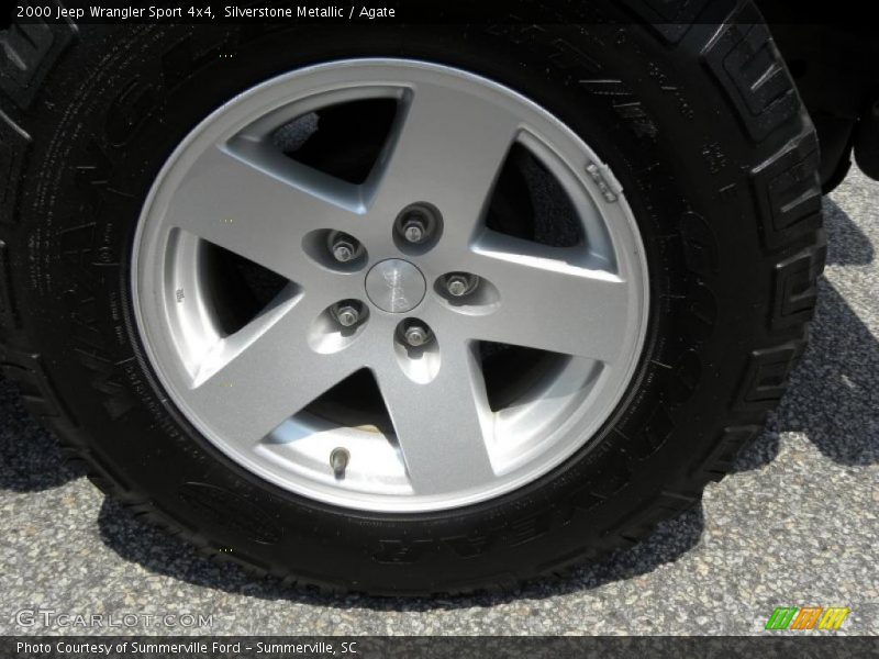 Silverstone Metallic / Agate 2000 Jeep Wrangler Sport 4x4