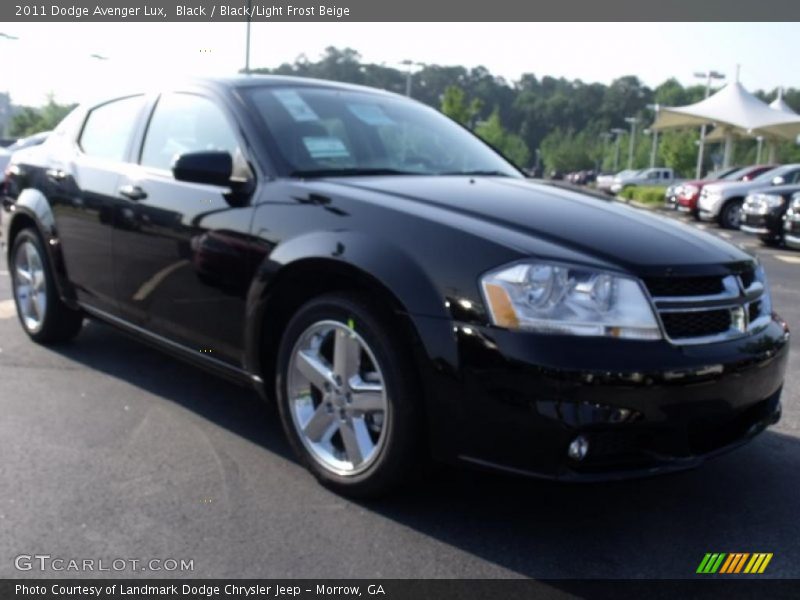 Black / Black/Light Frost Beige 2011 Dodge Avenger Lux