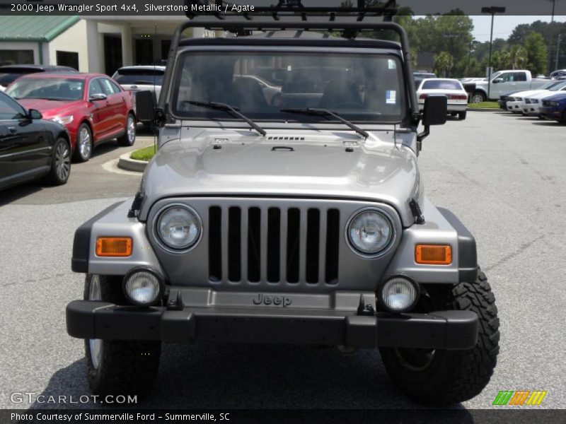 Silverstone Metallic / Agate 2000 Jeep Wrangler Sport 4x4
