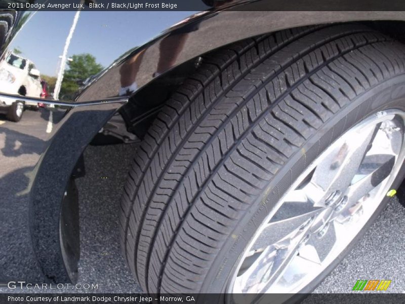 Black / Black/Light Frost Beige 2011 Dodge Avenger Lux