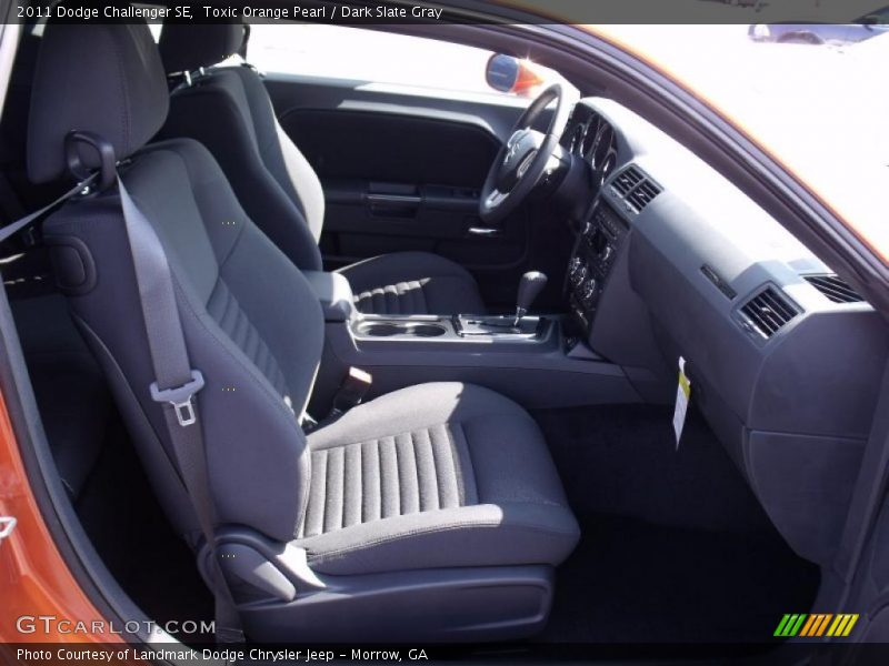 Toxic Orange Pearl / Dark Slate Gray 2011 Dodge Challenger SE