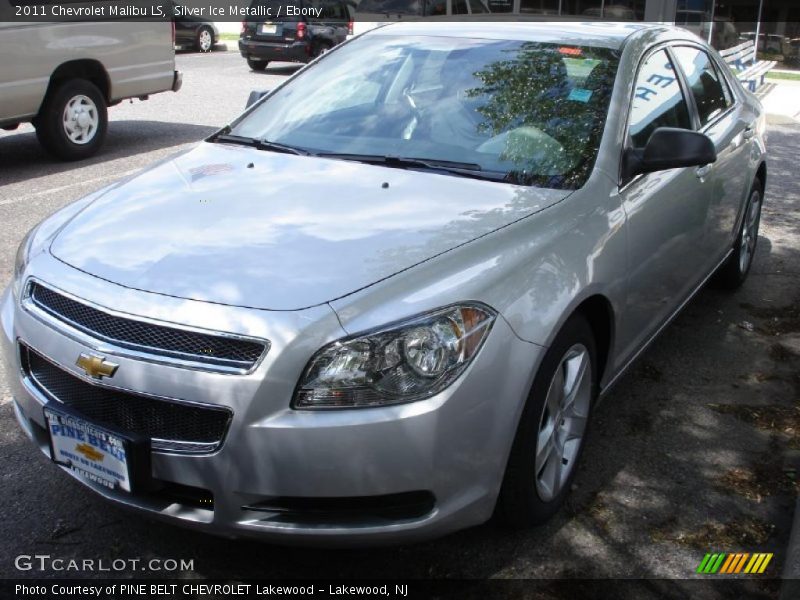 Silver Ice Metallic / Ebony 2011 Chevrolet Malibu LS