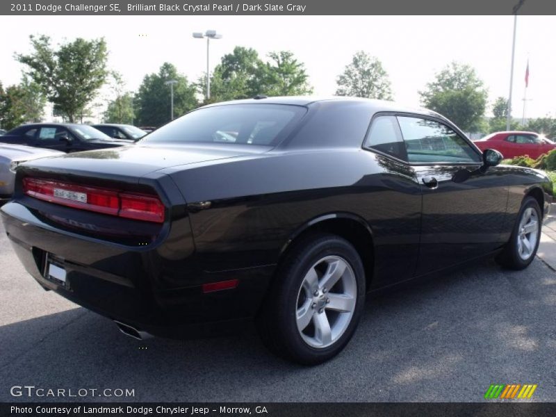 Brilliant Black Crystal Pearl / Dark Slate Gray 2011 Dodge Challenger SE