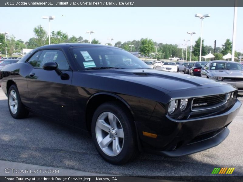 Brilliant Black Crystal Pearl / Dark Slate Gray 2011 Dodge Challenger SE