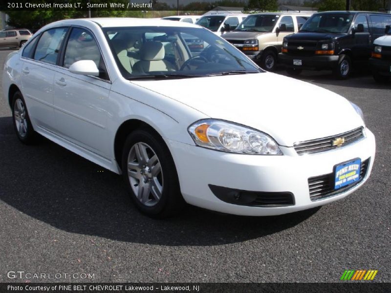 Summit White / Neutral 2011 Chevrolet Impala LT