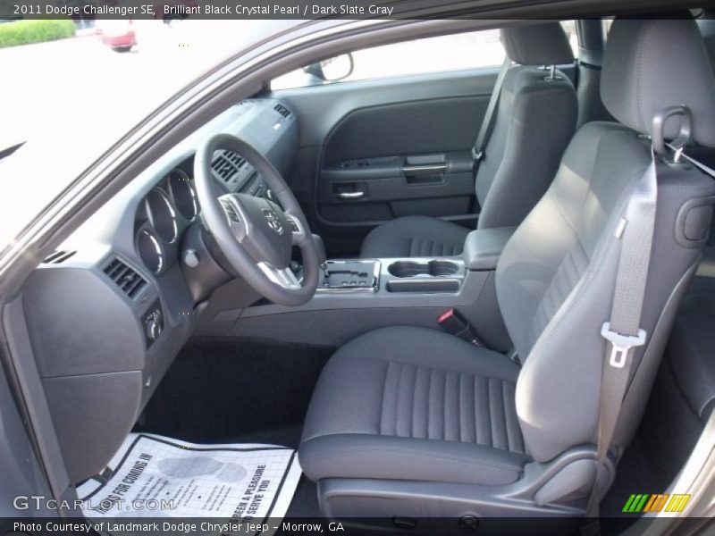 Brilliant Black Crystal Pearl / Dark Slate Gray 2011 Dodge Challenger SE
