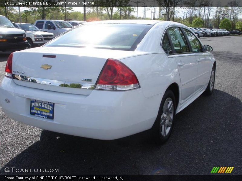 Summit White / Neutral 2011 Chevrolet Impala LT
