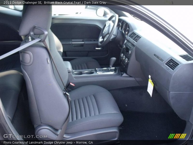Brilliant Black Crystal Pearl / Dark Slate Gray 2011 Dodge Challenger SE