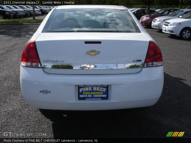 Summit White / Neutral 2011 Chevrolet Impala LT