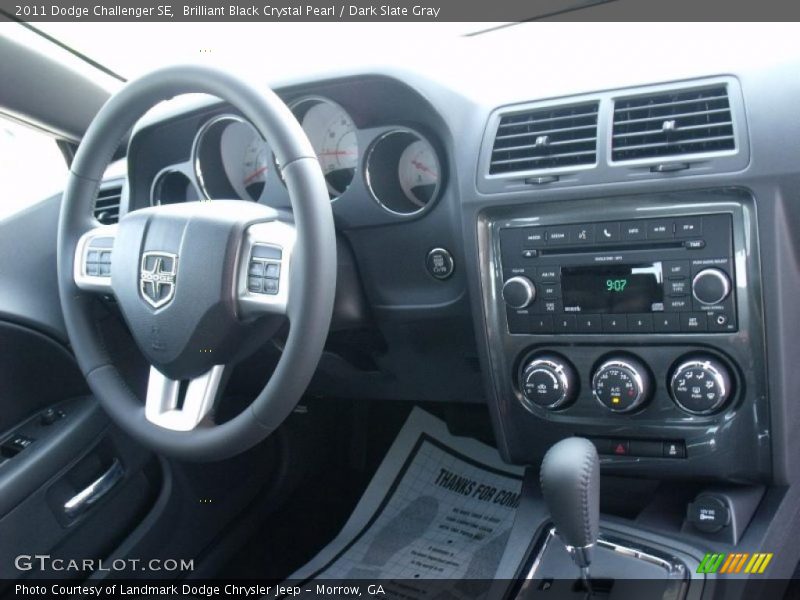 Brilliant Black Crystal Pearl / Dark Slate Gray 2011 Dodge Challenger SE