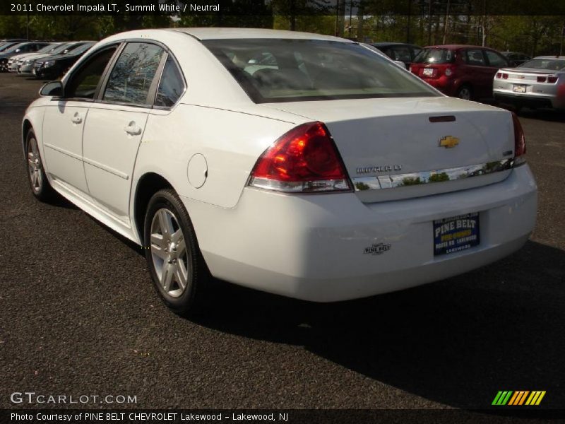 Summit White / Neutral 2011 Chevrolet Impala LT