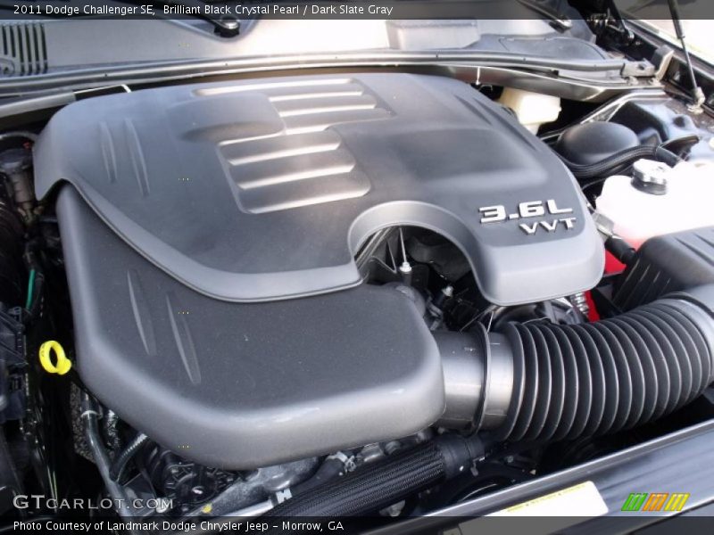 Brilliant Black Crystal Pearl / Dark Slate Gray 2011 Dodge Challenger SE