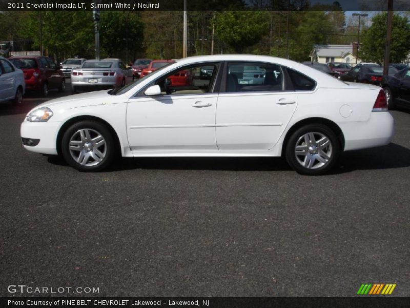 Summit White / Neutral 2011 Chevrolet Impala LT