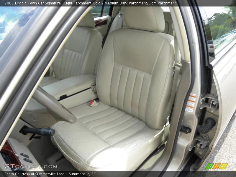 Light Parchment Gold / Medium Dark Parchment/Light Parchment 2003 Lincoln Town Car Signature