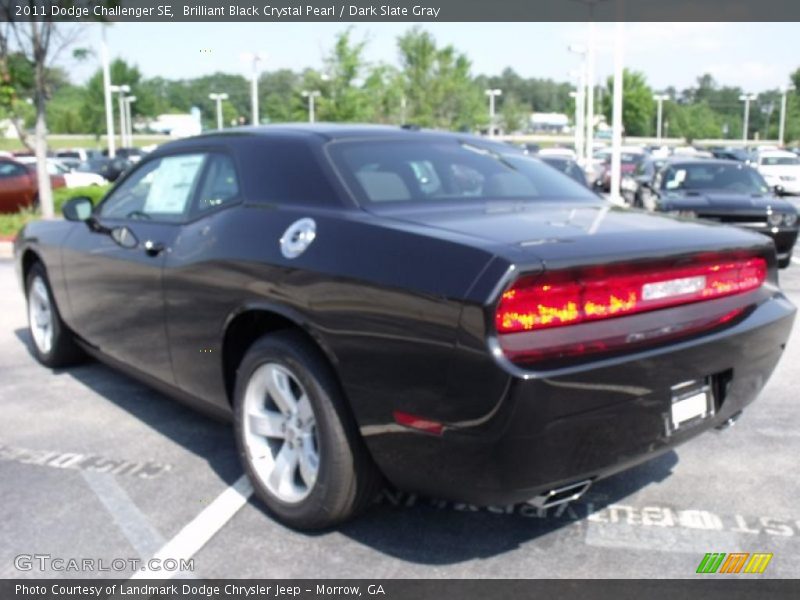 Brilliant Black Crystal Pearl / Dark Slate Gray 2011 Dodge Challenger SE