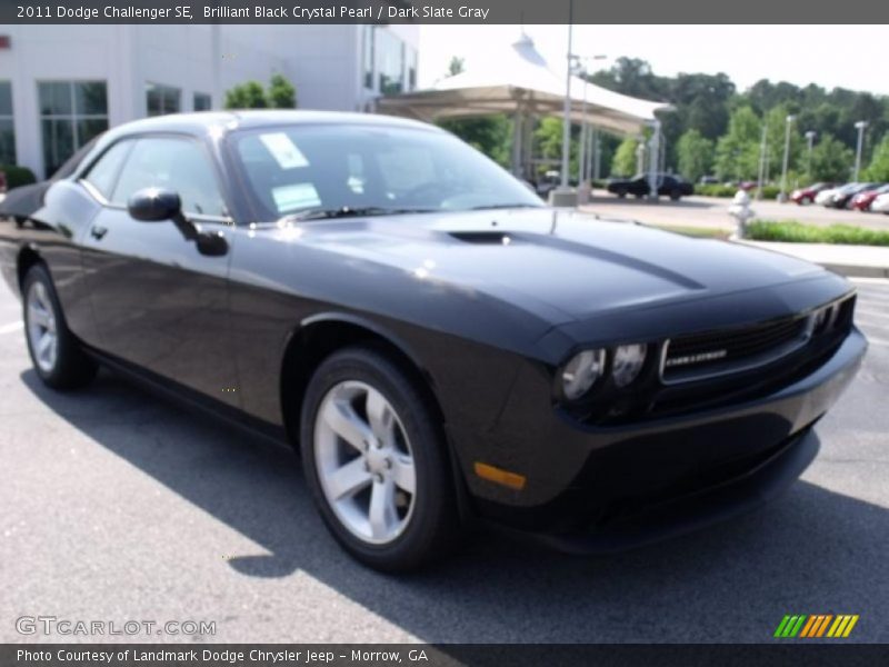 Brilliant Black Crystal Pearl / Dark Slate Gray 2011 Dodge Challenger SE