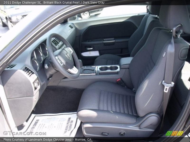 Brilliant Black Crystal Pearl / Dark Slate Gray 2011 Dodge Challenger SE