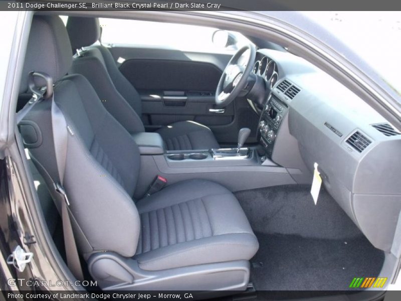 Brilliant Black Crystal Pearl / Dark Slate Gray 2011 Dodge Challenger SE