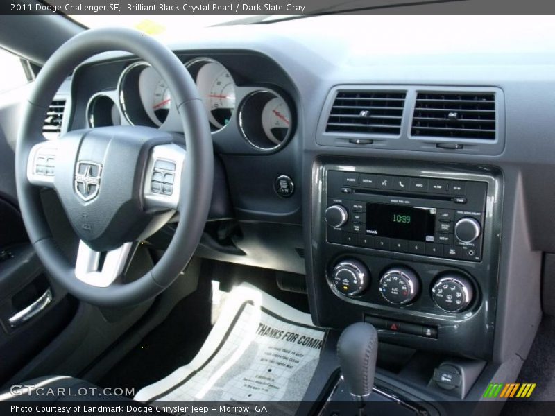Brilliant Black Crystal Pearl / Dark Slate Gray 2011 Dodge Challenger SE