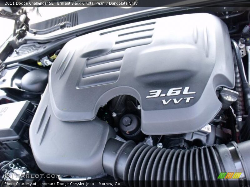 Brilliant Black Crystal Pearl / Dark Slate Gray 2011 Dodge Challenger SE