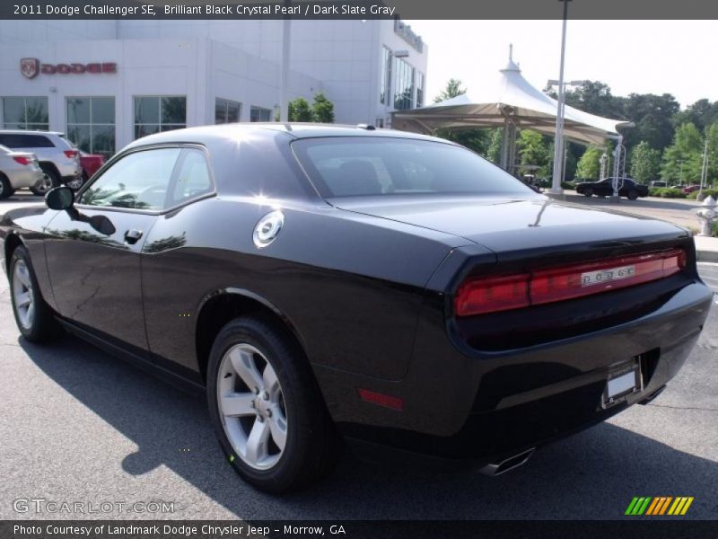 Brilliant Black Crystal Pearl / Dark Slate Gray 2011 Dodge Challenger SE
