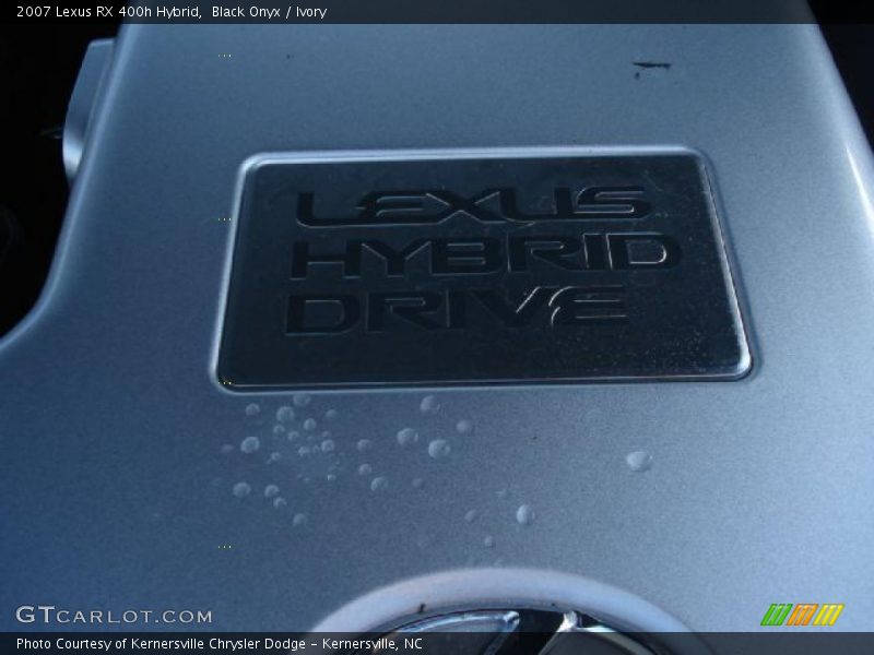 Black Onyx / Ivory 2007 Lexus RX 400h Hybrid