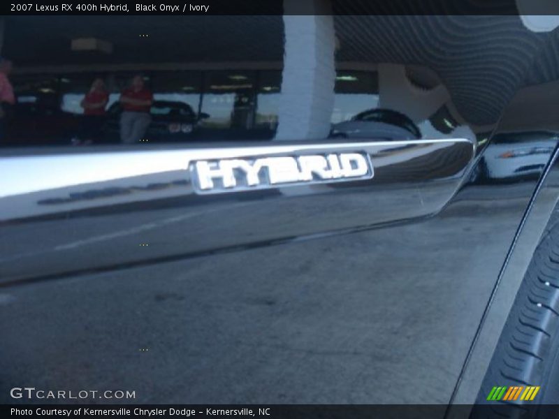 Black Onyx / Ivory 2007 Lexus RX 400h Hybrid