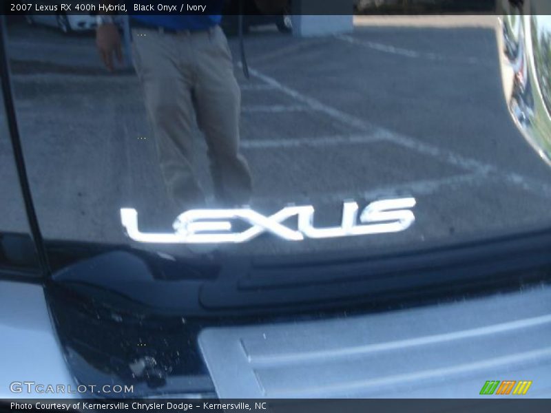 Black Onyx / Ivory 2007 Lexus RX 400h Hybrid